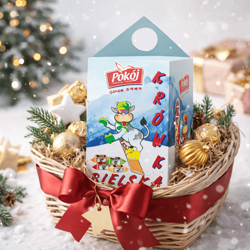 KRÓWKA ZIMA kar. 200g - oferta świąteczna - 4 smaki krówek - mleczna, jabłko pieczone, korzenna, pomarańcza z imbirem - obrazek 3